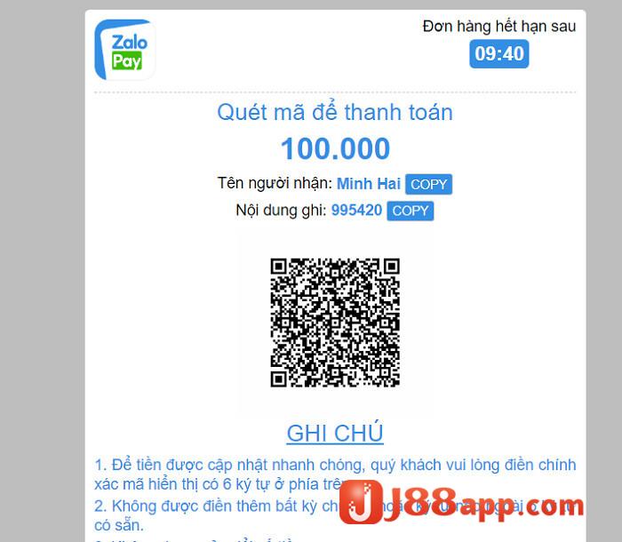 Quét mã QR để hoàn thành giao dịch